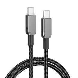 XO kabel NB-Q250B PD USB-C - USB-C 0,35m 60W czarny