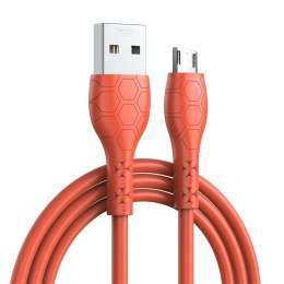 XO kabel NB240 USB - microUSB 1,0m 2,4A pomarańczowy
