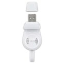 4smarts Ładowarka indukcyjna VoltBeam Mini dla Apple Watch 1-8/SE z kablem 1m USB-A 2.5W biały/white 462332