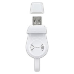 4smarts Ładowarka indukcyjna VoltBeam Mini dla Apple Watch 1-8/SE z kablem 1m USB-A 2.5W biały/white 462332