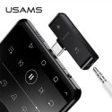 USAMS Adapter AU12 2w1 USB-C + 3,5mm czarny/black SJ386TC01 (US-SJ386)