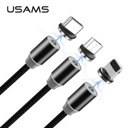 USAMS Adapter magnetyczny USB-C bulk srebrny/silver SJ159USBTA (US-SJ159)