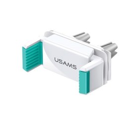 USAMS Uchwyt do kratki went. Air Vent Dual Clip biało-zielony/white-green ZJ45ZJ02 (US-ZJ045)