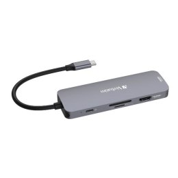 Verbatim Adapter Hub USB-C - 2xHDMI/ 3xUSB-A/SD/microSD/USB-C aluminium/aluminum 32151