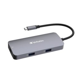 Verbatim Adapter Hub USB-C - HDMI/USB-C /Eternet/2xUSB-A 3.0 aluminium/aluminum 32150