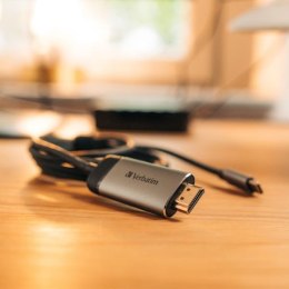 Verbatim Adapter USB-C - HDMI 4K 1.5m aluminium/aluminum 49144