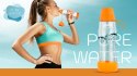 Butelka filtrująca TEESA PURE WATER ORANGE