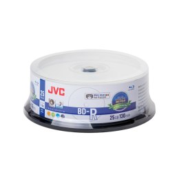 JVC BD-R 25GB 6X INKJET WHITE PRINTABLE ARCHIVAL WATERPROOF PHOTO GLOSSY CAKE*25 70L71KJCK0006