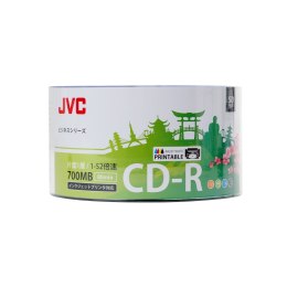 JVC CD-R 700MB 52X INKJET WHITE PRINTABLE SP*50 701715JCK0001