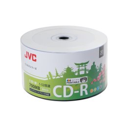 JVC CD-R 700MB 52X INKJET WHITE PRINTABLE SP*50 701715JCK0001