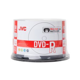 JVC DVD-R 4.7G/16X INKJET WHITE PRINTABLE CAKE*50 70771BJCK0019