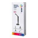 PLATINET DESK LAMP RGB 12W WITH CHARGING PORT BLACK [45938]