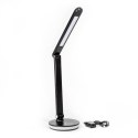 PLATINET DESK LAMP RGB 12W WITH CHARGING PORT BLACK [45938]