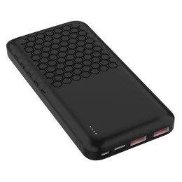 PLATINET POWER BANK 10000 mAh 20W PD/22,5 QC HONEYCOMB BLACK [45931]