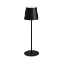 PLATINET TABLE RESTAURANT LAMP LAMPA BAROWA WATERPROOF IP44 REGULATION RECHARGABLE BLACK [45925]