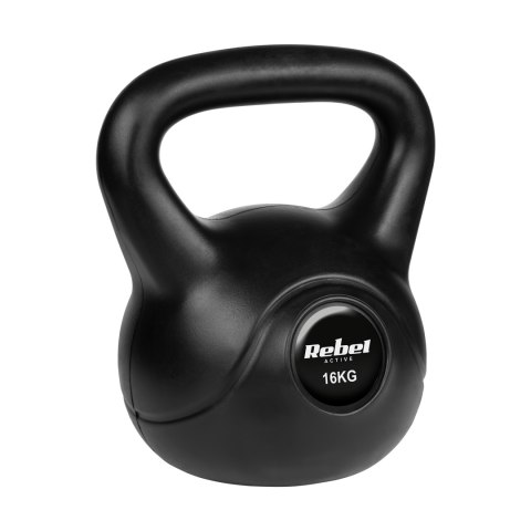 Kettlebell bitumiczny 16 kg REBEL ACTIVE