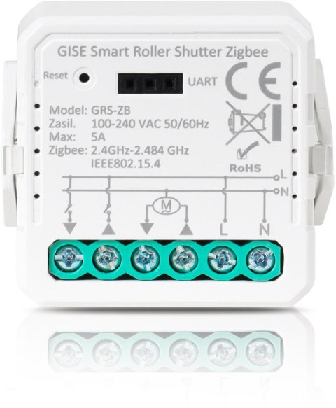 GISE SMART Sterownik roletowy Zigbee | Roller Shutter Zigbee | Tuya | GRS-ZB