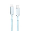 XO kabel NB-Q250B PD USB-C - USB-C 0,35 m 60W niebieski