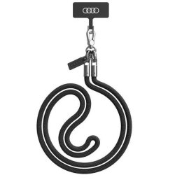 Audi uniwersalna smycz do telefonu 120cm 8mm crossbody czarny/black AU-CBL8-R8/D1-BK