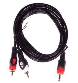 KABEL MINI JACK - 2x RCA CHINCH 5M STEREO GOLD