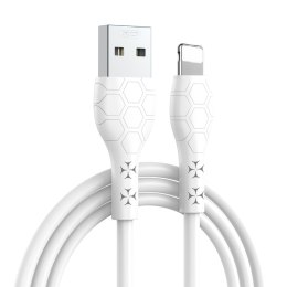 XO kabel NB240 USB - Lightning 1,0m 2,4A biały