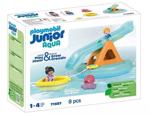 Zestaw z figurkami Junior Aqua 71 687 Pływająca wyspa ze zjeżdżalnią