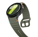 TECH-PROTECT SILICONE SPORT SAMSUNG GALAXY WATCH 4 / 5 / 5 PRO / 6 / 7 / FE ARMY GREEN