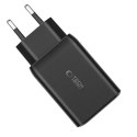 Ładowarka Sieciowa C65W 3-PORT Network Charger PD65W/QC3.0 2-porty USB-C + 1 port USB-A Czarny