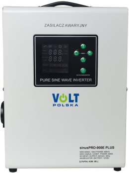 Przetwornica VOLT POLSKA SINUSPRO 900E PLUS 12V 600/900W LiFePO4, MENU