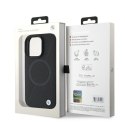 BMW BMHMP16L23RTPK iPhone 16 Pro 6.3" czarny/black hardcase Sign Leather Half Textured And Circle MagSafe