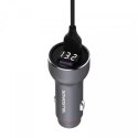 Ładowarka samochodowa Somostel SMS-A89 Quick Charge QC 3.0 30W Aluminium 2X USB Srebrny