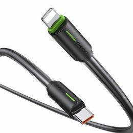 USAMS Kabel USB-C/Lightning 1m SJ732 czarny/black YU Series SJ735USB01 (US-SJ735)