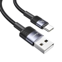 USAMS Kabel USB na USB-C 3A 1,2 Fast Charging stalowy/tarnish SJ718USBSG01 (US-SJ718)