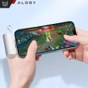 PowerBank 5000mAh Alogy bank energii kieszonkowy mały ładowarka zewnętrzna Power Bank USB-C i lightning Biały