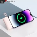 PowerBank 5000mAh Alogy bank energii kieszonkowy mały ładowarka zewnętrzna Power Bank USB-C i lightning Różowy