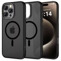 Etui do iPhone 16 Pro MagEdge MagSafe Case Cover Matte Black/GunMetal