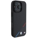 BMW BMHMP16X23PUDTK iPhone 16 Pro Max 6.9" czarny/black hardcase M Carbon Tricolor Line MagSafe