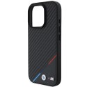 BMW BMHMP16X23PUDTK iPhone 16 Pro Max 6.9" czarny/black hardcase M Carbon Tricolor Line MagSafe