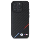 BMW BMHMP16L23PUDTK iPhone 16 Pro 6.3" czarny/black hardcase M Carbon Tricolor Line MagSafe