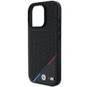 BMW BMHMP16L23PUPDK iPhone 16 Pro 6.3" czarny/black hardcase M Perforated Tricolor Line MagSafe