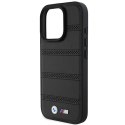 BMW BMHMP16L23PUSPK iPhone 16 Pro 6.3" czarny/black hardcase M Perforated And Stitched Line MagSafe