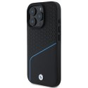 BMW BMHMP16L23RDCLK iPhone 16 Pro 6.3" czarny/black hardcase Sign Leather Textured And Line MagSafe