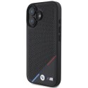 BMW BMHMP16M23PUPDK iPhone 16 Plus 6.7" czarny/black hardcase M Perforated Tricolor Line MagSafe