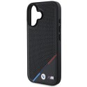 BMW BMHMP16M23PUPDK iPhone 16 Plus 6.7" czarny/black hardcase M Perforated Tricolor Line MagSafe