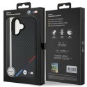 BMW BMHMP16S23PUDTK iPhone 16 6.1" czarny/black hardcase M Carbon Tricolor Line MagSafe