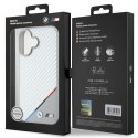 BMW BMHMP16S23PUDTS iPhone 16 6.1" szary/grey hardcase M Carbon Tricolor Line MagSafe