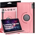 Etui 360 do Lenovo Tab M11 10.95" TB330FU / TB330XU / TB331FC obrotowe pokrowiec obudowa z klapką na tablet Case Alogy Różowe