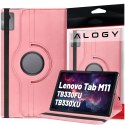 Etui 360 do Lenovo Tab M11 10.95" TB330FU / TB330XU / TB331FC obrotowe pokrowiec obudowa z klapką na tablet Case Alogy Różowe