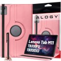 Etui 360 do Lenovo Tab M11 10.95" TB330FU / TB330XU / TB331FC obrotowe pokrowiec obudowa z klapką na tablet Case Alogy Różowe