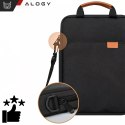 Torba na laptopa/ iPada Pro Air/ tablet 11-13 cal męska damska Unisex Pasek na ramię etui futerał pokrowiec Alogy saszetka czarn